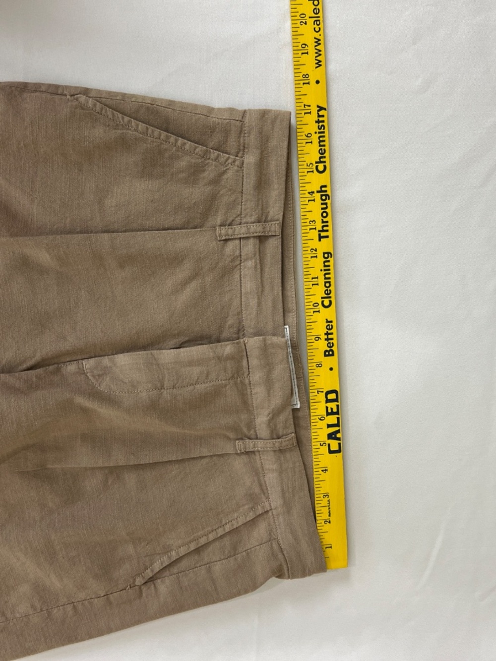 Frank & Eileen Waterford Walking Shorts In Tiramisu /Tan Linen Blend Size 8 - Picture 13 of 14